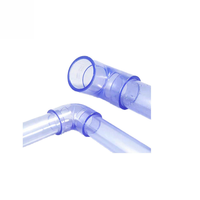 Raccords de tuyauterie en PVC transparent, coudes, manchons, connecteurs en plastique transparent pour système d'eau