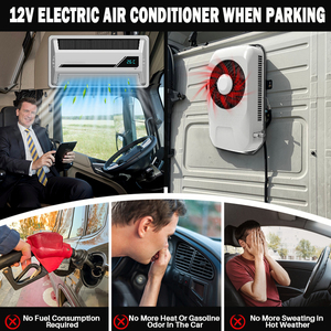 Электрический сплит-кондиционер для кабины 12В/24В, система переменного тока, 24-вольтовый стояночный кондиционер, электрический сплит-кондиционер для охлаждения - Product Image 5