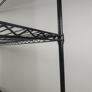 Magazzino linea di stoccaggio cromata Anti-statica <span class=keywords><strong>in</strong></span> <span class=keywords><strong>metallo</strong></span> Rack rete ripiano con ruote per uso industriale Display domestico - Product Image 5