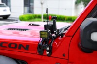 2 supports de montage en aluminium pour éclairage de pilier A pour Jeep Wrangler JL, support de fixation pour éclairage LED de capot, accessoires tout-terrain 4x4
