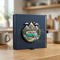 Aimant de réfrigérateur 2D en PVC, logo personnalisé, dessin animé, carte du monde, souvenir, gaufré, durable, cadeau promotionnel