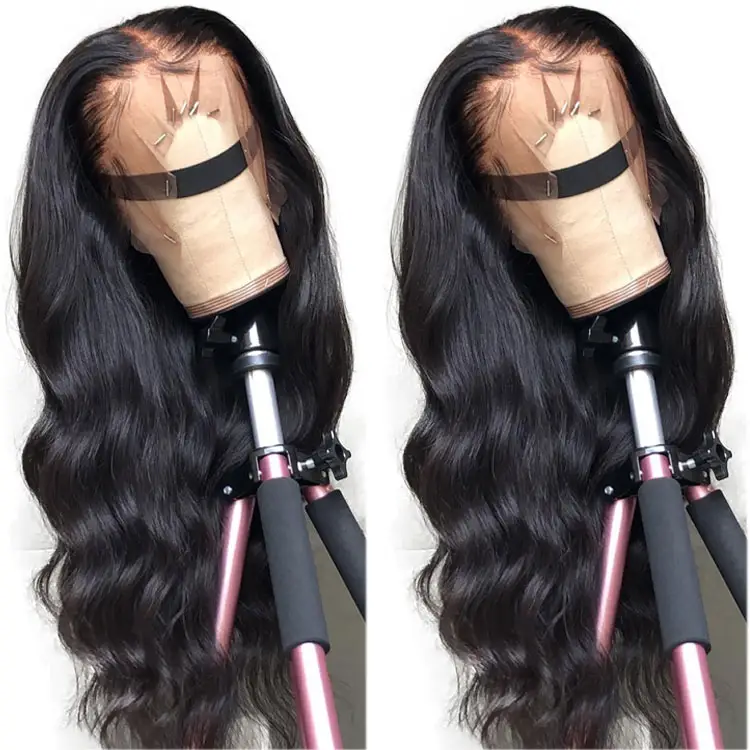 Brazilian Human Hair Lace Front Wigs For Black Women Sale Body Wave Virgin Hair Extensions Lace Frontal Wig Natural Double Drawn