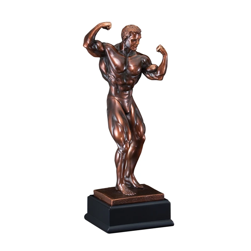 非売品★ボディビル,プロレス/店頭用 ゴールドジム オブジェ 彫刻 トロフィー Amazon.co.jp: 選手権大会 ベストポーズ 優勝 ボディビル