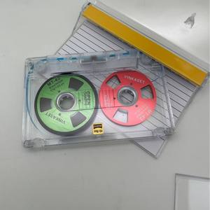 Cinta de casete de audio de alta resolución con bobina metálica impresa, estructura de bobina abierta, medios de grabación analógica de doble cara - Product Image 2