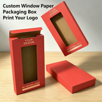 Boîtes d'emballage personnalisées avec logo, insert en blister avec fenêtre transparente en PEV, boîte en papier pour accessoires électroniques, boîtes à outils