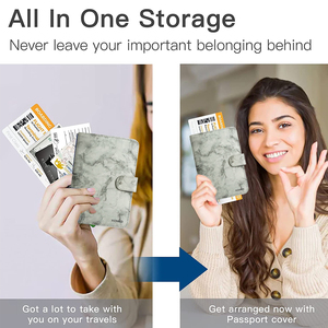Rfid Blocking Marble Print PU Leather <strong>Travel</strong> Wallet <strong>Passport</strong> Holder <strong>Bag</strong> for Travelling Blank <strong>Passport</strong> Cover - Product Image 6