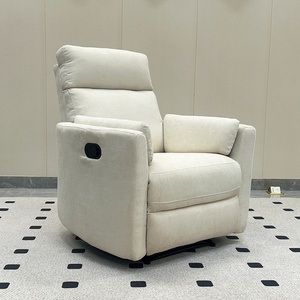 Moderno cine eléctrico ajustable en forma de I sofá 1 + 2 + 3 plazas tela completa multifuncional reclinable convertible con marco de metal - Product Image 2