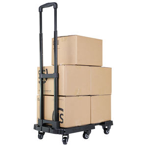 Baoyu Multifunctionele 2 In 1 Bagagekarretje Nieuw Ontwerp Platform Handwagen Volledig Opvouwbare Handtrolley - Product Image 5