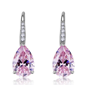 Orecchini a goccia a forma di pera per donna, eleganti gioielli pendenti - Product Image 2