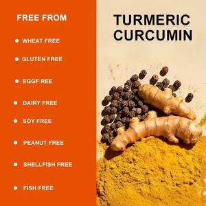 Kapsul Kunyit Kurkumin 2250mg Penyerapan Terbaik dengan Kurkuminoid dan Bio Perine Lada Hitam untuk Dewasa <span class=keywords><strong>60</strong></span> Kapsul - Product Image 5