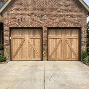 Nouvelle porte de garage simple 8x7 en teck massif, automatique, pliable, personnalisée, anti-effraction, intelligente, avec isolation supérieure, garantie 5 ans - Product Image 3
