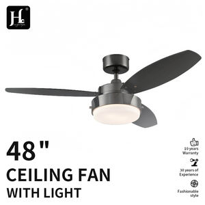 Ventilador de Techo LED Decorativo de Hierro de Alta Calidad con Motor DC Moderno, 6 Velocidades, Control Remoto, Luz Blanca, 3 Aspas, Bajo Perfil, Silencioso - Product Image 4