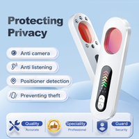 Kamera pinhole inframerah portabel mini, upgrade baru putih, deteksi anti mata-mata pencurian melindungi privasi untuk hotel anti gps detektor Lokasi