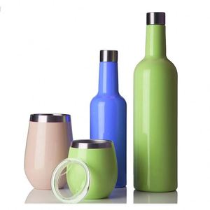 375ml 750ml Airtight Vacuum Insulated Stainless Steel Portable Wine Cooler Wine Tumblers - Product Image 1