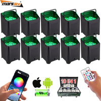 Pro dj RGBWA + UV 6 en 1 batterie sans fil, éclairage de scène, batterie dmx512, lumière led par