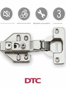 DTC Dongtai 304 Stainless Steel S96 1.2mm Thick Built-in <strong>Hinge</strong> <strong>Wardrobe</strong> Cabinet <strong>Door</strong> Damping Buffer Smooth Hydraulic <strong>Hinge</strong> - Product Image 4
