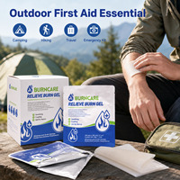 Pansement en gel pour brûlures de qualité industrielle Maist Burncare 7,5x4cm à usage unique, entièrement imperméable, soin des coups de soleil en extérieur, premiers secours