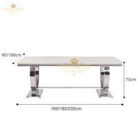Ensemble table à manger pour maison moderne de luxe pour 6 8 10 places table à manger avec dessus en marbre ensemble table à manger et chaises de cuisine