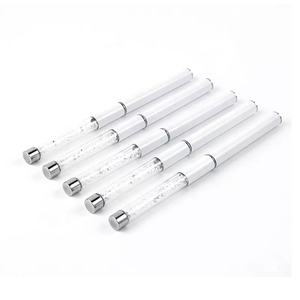 Pinceau à ongles en acrylique 100% Kolinsky Sable avec manche en métal blanc pour gel UV, différentes tailles - Product Image 4