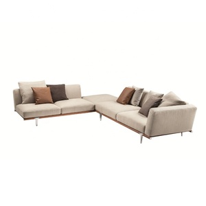 Sofá moderno de cuero de Dubái para Casa, mueble italiano para sala de estar - Product Image 1