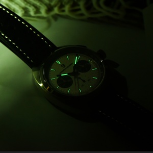 Montre à quartz pour homme PAGANI Design 2024, style rétro de luxe, chronographe sportif 1782, saphir, étanche 10 bars, cuir, acier inoxydable - Product Image 6