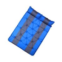 Matelas de camping gonflable d'extérieur convertible - Pompe de gonflage intégrée, PVC imperméable, portable, pliable, léger