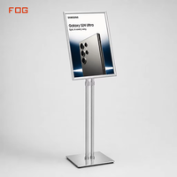 Boîte à lumière LED sur pied avec cadre en aluminium, panneau publicitaire lumineux, cadre d'affichage éclairé pour magasin et centre commercial