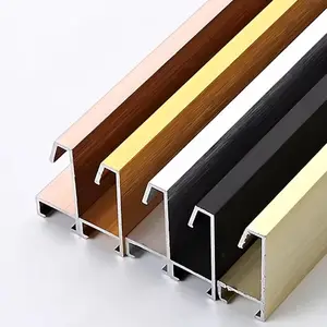 Aluminium Rectangle Picture Frame Metal Home Decoration Aluminum Photo Frame Mirror Painting Outer Strip Profile