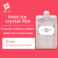 Rose Gel Gelée Nuit Dormir Visage Rose film icecrystal