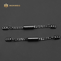 HONMEO – Étiquette métallique personnalisée en alliage de zinc pour vêtements, chaîne de poche décorative, étiquette métallique pour jeans, conception de logo sur mesure en usine