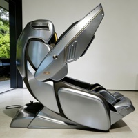 Fauteuil de massage 8D Zéro Gravité 4D SL en cuir PU pour tout le corps, nouveau design 2026, chauffage, airbag, commande vocale IA, Bluetooth