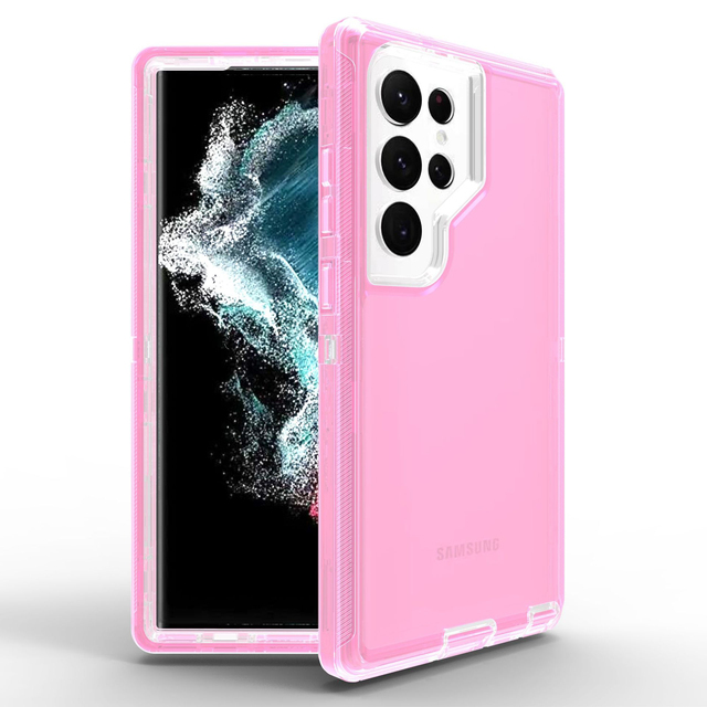 Defender Shockproof Tpu Pc clear Transparent Tpu Pc Anti Shock Anti Dust Mobile Phone Shell case for samsung galaxy S24 S25 Plus