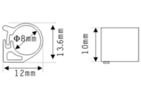 YIAN F-002 Étiquettes RFID UHF 13,56 MHz ABS pour la gestion des pigeons/poulets, mini-bagues NFC pour oiseaux, bracelet de cheville -20~70 1g