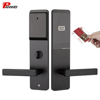 Cerradura inteligente de alta calidad para puerta de seguridad, cerradura de hotel de aleación de aluminio con tarjeta de sistema de software de gestión para habitación de hotel