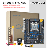 Nouvelle carte mère X99 double PCIe3.0 X16 avec TPM2.0, prend en charge les processeurs Intel Xeon E5 V3/V4, 4x DDR3, Win11, UEFI, démarrage sécurisé, carte mère X99