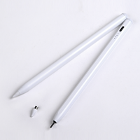 Stylet universel en métal pour écran tactile, compatible iPhone, Android, Honor, adsorption magnétique, tablette avec pointe remplaçable