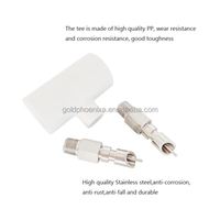 Système d'abreuvement automatique pour élevage de lapins YYC, abreuvoirs à tétine en acier inoxydable avec raccord en PVC