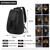 Sac à bandoulière de pickleball personnalisé avec logo, sac de rangement portable pour raquettes, sac à dos léger pour hommes et femmes, sac bandoulière