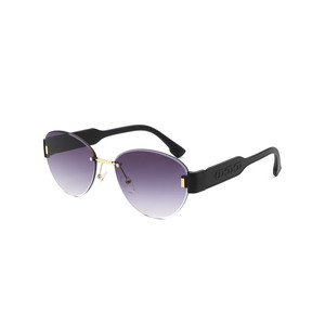 Dastriana - <b>Round</b> Chic Tinted Oval <b>Frame</b> Women's <b>Sunglasses</b> - Product Image 2