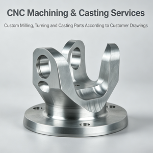 ขายึดแบบสองหูสำหรับอะลูมิเนียมกลึงด้วยเครื่อง CNC ความแม่นยำสูง พร้อมฐานยึดแบบวงกลม - Product Image 1
