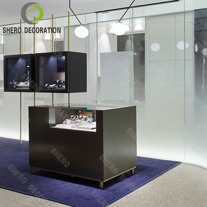 Mostrador de Exhibición de Joyería de Alta Calidad con Iluminación para Decoración de Joyerías, Muebles de Joyería Personalizables - Product Image 3