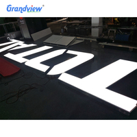 Éclairage 3D Acrylique LED Canal Lettre Signe Acrylique visage Lettres D'éclairage