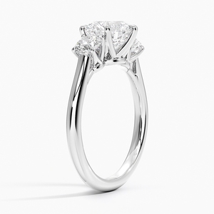 Anillo de compromiso de cristal plateado blanco, elegante joyería para propuesta de matrimonio para mujer, regalo de boda de moda, anillo de aniversario - Product Image 1