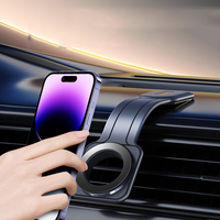 Support magnétique pour téléphone pour tableau de bord de voiture, flexible, en alliage de titane à mémoire de forme, rotation à 360 degrés, étanche, utilisation sur bureau