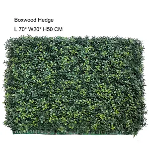 Artificial Plant Boxwood Hedge Wall Panels Free Size Faux Greenney Grass Balcony With Uv Protected Outdoor Indoor Plant