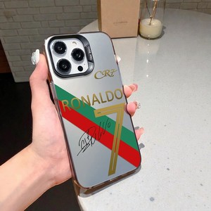 Funda de Acrílico Mate con Impresión UV para Teléfono Apple <span class=keywords><strong>iPhone</strong></span> 12 15 Pro Max 13 <span class=keywords><strong>14</strong></span> 16 17 Air, Diseño de Fútbol, Messi, Ronaldo, Carcasa Trasera 11 - Product Image 1