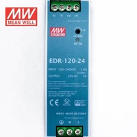 MeanWell EDR-120-24 24V 5A 120W Alimentation à découpage sur rail DIN Système de contrôle industriel Alimentation à découpage