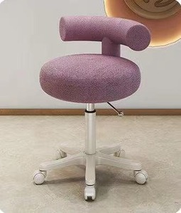 Muebles de salón de belleza, <span class=keywords><strong>tocador</strong></span> giratorio moderno y cómodo, <span class=keywords><strong>silla</strong></span> de maquillaje, taburete de masaje <span class=keywords><strong>con</strong></span> rueda - Product Image 6