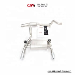 定制的高性能排气消声器尖端与吉普牧马人JL <span class=keywords><strong>2</strong></span>.0T我的2019四或单排气尖端 - Product Image 4