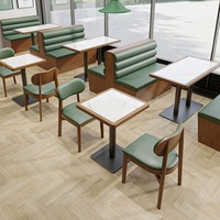 Canapés de restaurant de style occidental, ensembles table-chaise pour salons de thé/café, restaurants de hot pot d'Asie du Sud-Est, design moderne et minimaliste